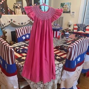 Mom & Me Smocked Girls Dress size 5